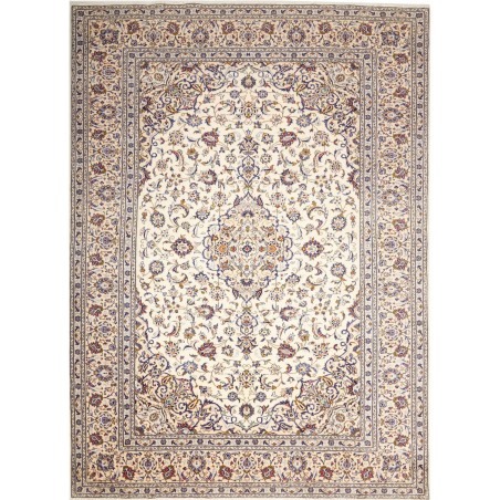 Tappeto Kashan Persia bianco verde 247x342