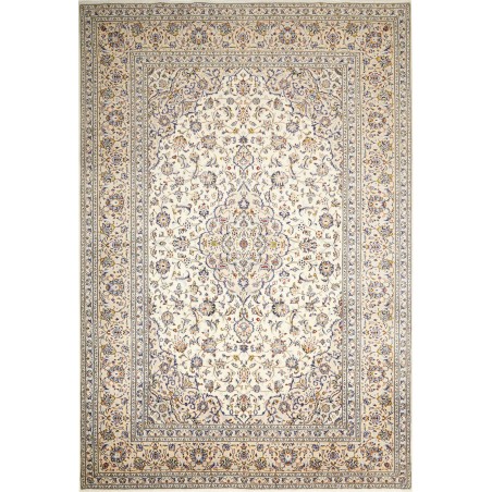 Tappeto Kashan Persia bianco verde 240x355