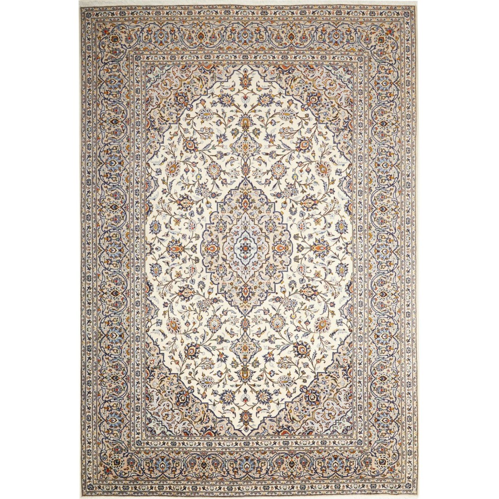 Tappeto Kashan Persia bianco 235x343