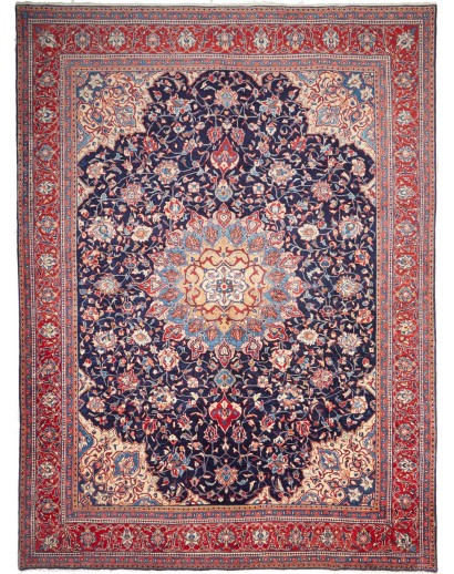 Tappeto Sarough Persia azzurro grigio 288x396
