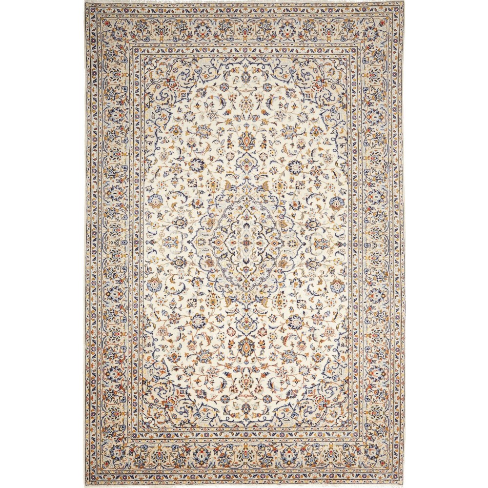 Tappeto Kashan Persia bianco 200x303