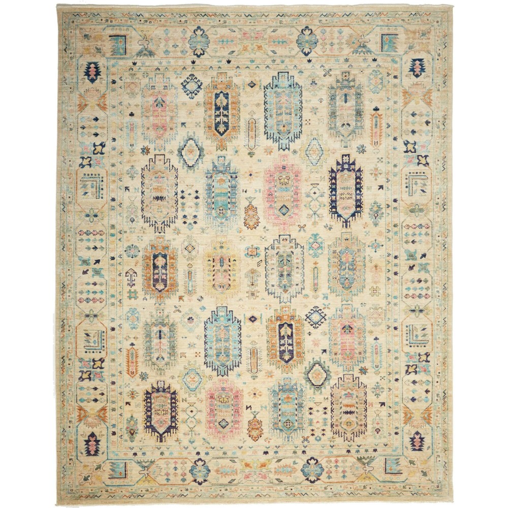 Tappeto Tribal Pakistan marrone beige 244x311
