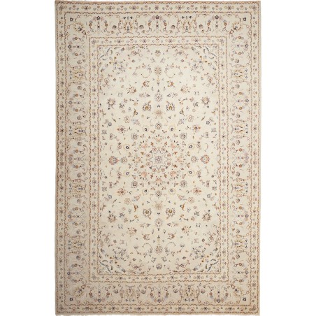 Tappeto Kashan Persia bianco verde 200x307