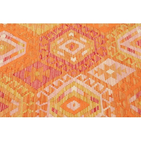 Tappeto Kilim Afghanistan arancione marrone 99x156