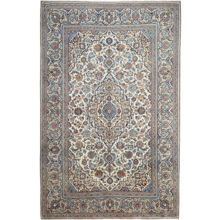 Tappeto Kashan Persia azzurro grigio 197x305