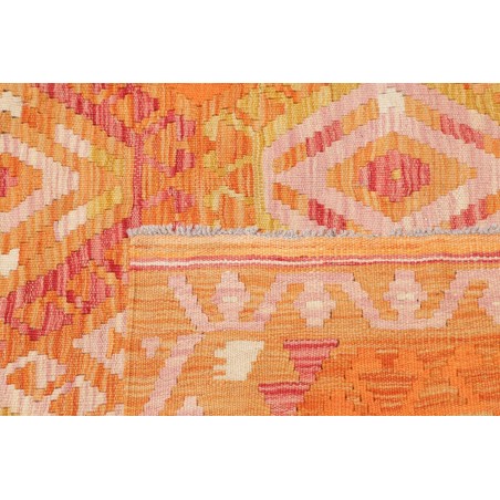 Tappeto Kilim Afghanistan arancione marrone 99x156