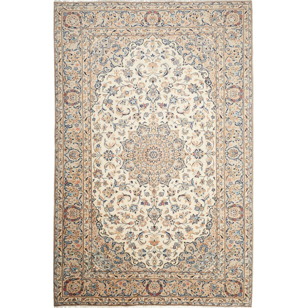 Tappeto Kashan Persia beige grigio 202x295