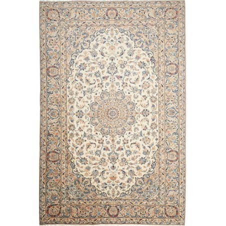 Tappeto Kashan Persia beige grigio 202x295