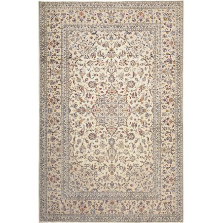 Tappeto Kashan Persia beige verde 194x300