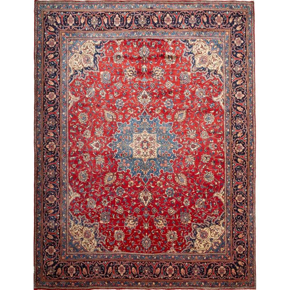 Tappeto Sarough Persia marrone grigio 306x395