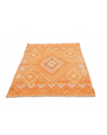 Tappeto Kilim Afghanistan arancione marrone 104x151