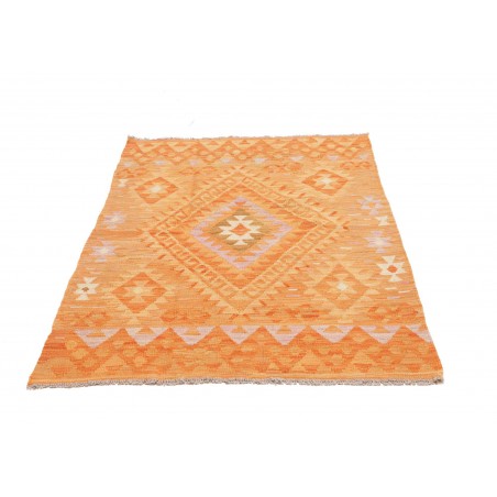 Tappeto Kilim Afghanistan arancione marrone 104x151