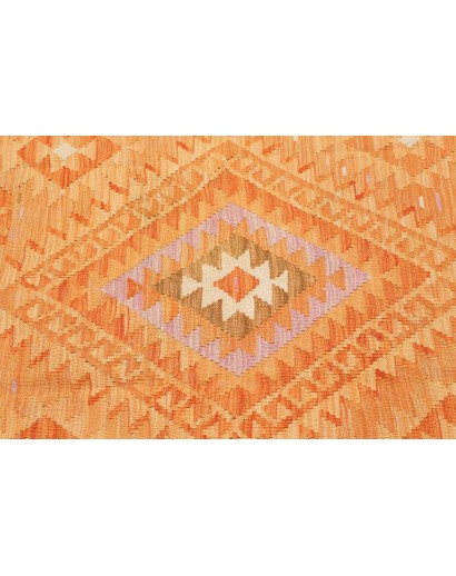 Tappeto Kilim Afghanistan arancione marrone 104x151