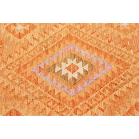 Tappeto Kilim Afghanistan arancione marrone 104x151