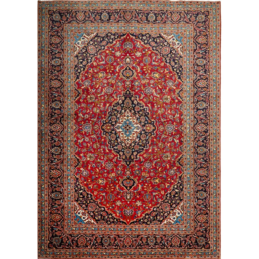 Tappeto Ardakan Persia marrone blu 250x357