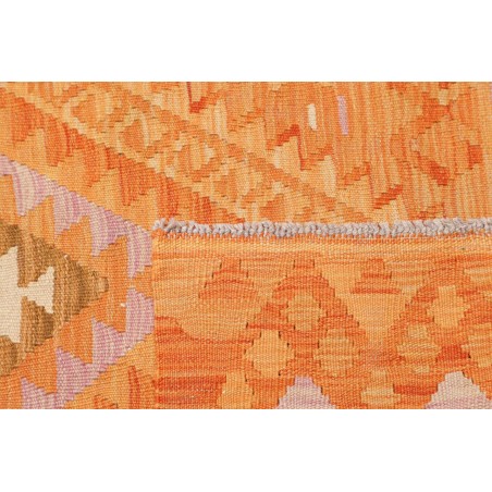 Tappeto Kilim Afghanistan arancione marrone 104x151