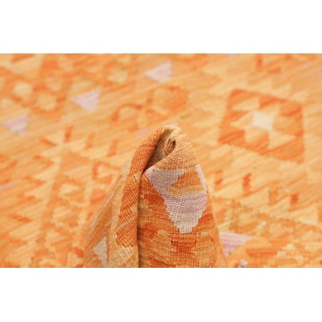 Tappeto Kilim Afghanistan arancione marrone 104x151