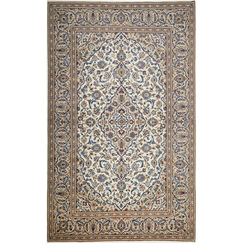Tappeto Kashan Persia beige grigio 197x320