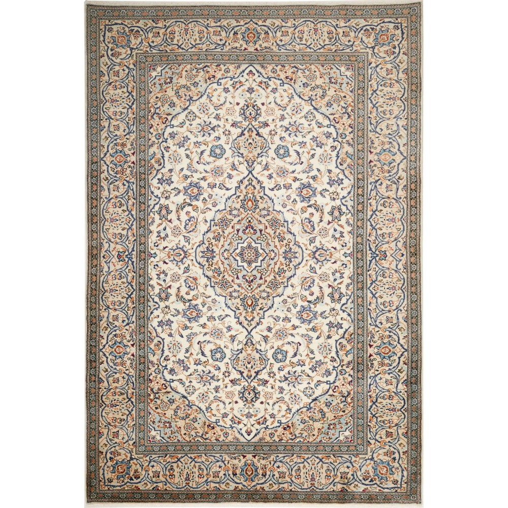 Tappeto Kashan Persia beige grigio 200x297