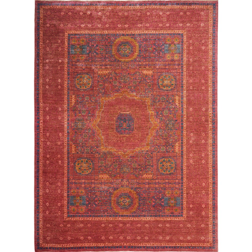 Tappeto Mamlouk Pakistan marrone azzurro 170x233
