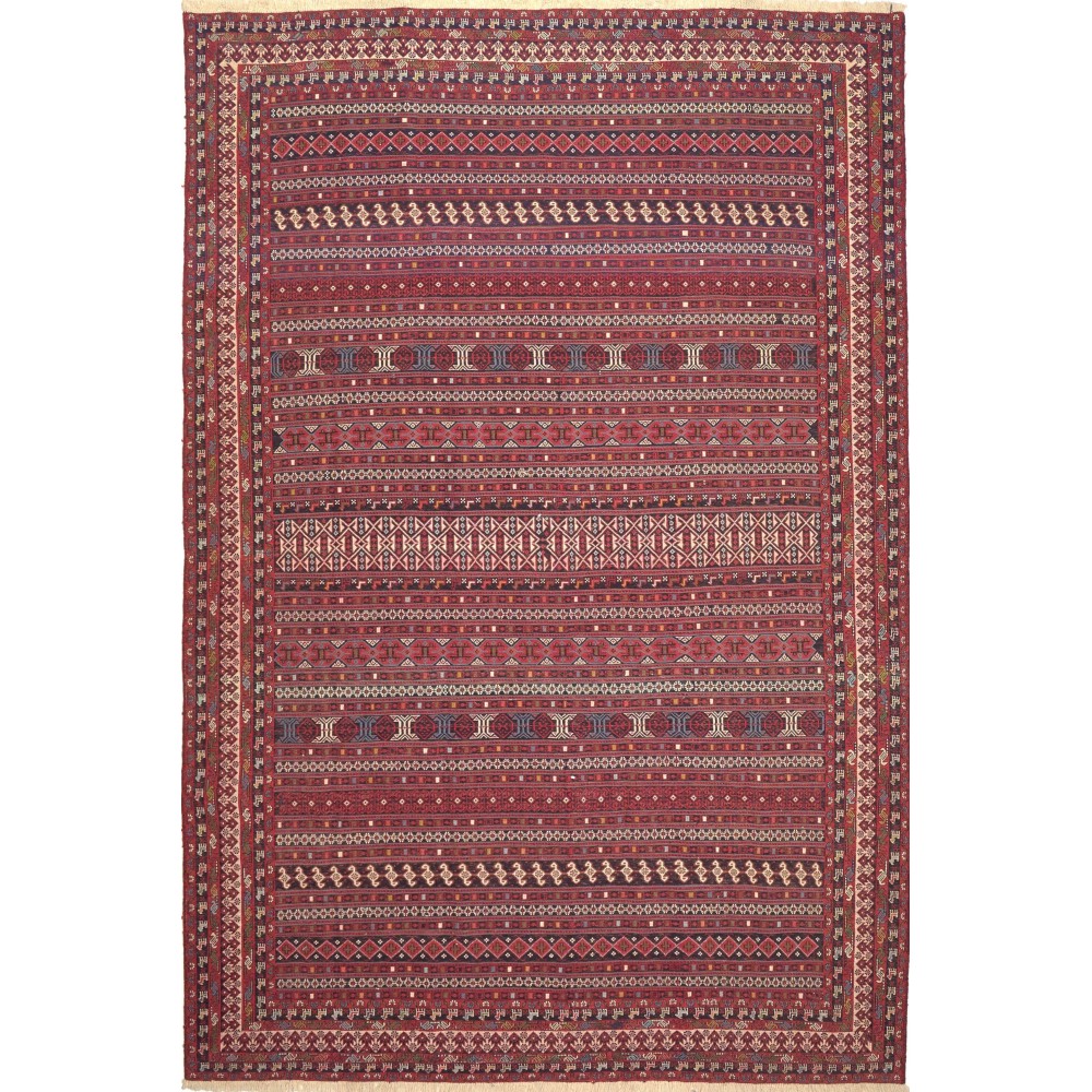 Tappeto Souzani Kilim Persia marrone 196x293