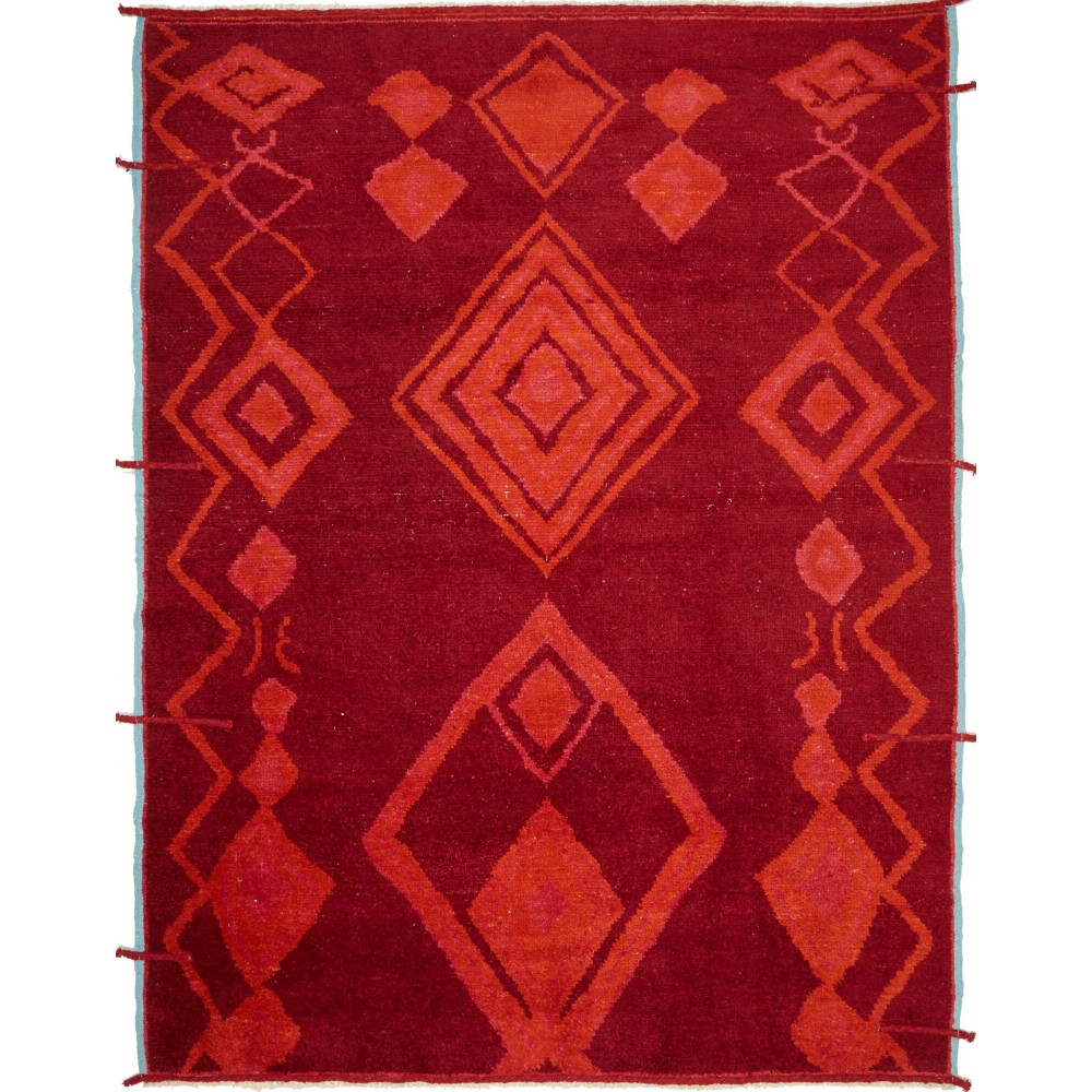 Tappeto rosso beige 231x302
