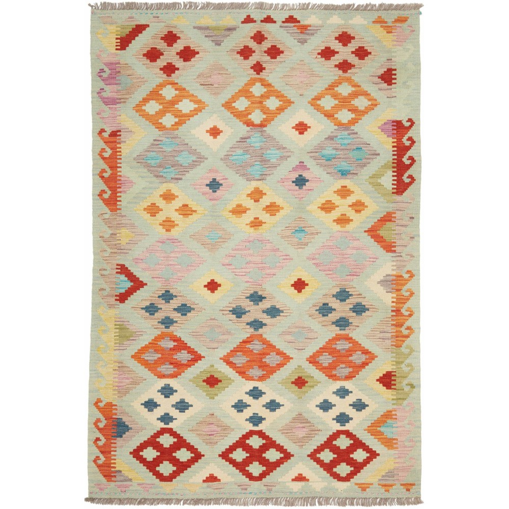 Tappeto Kilim Afghanistan marrone 122x176