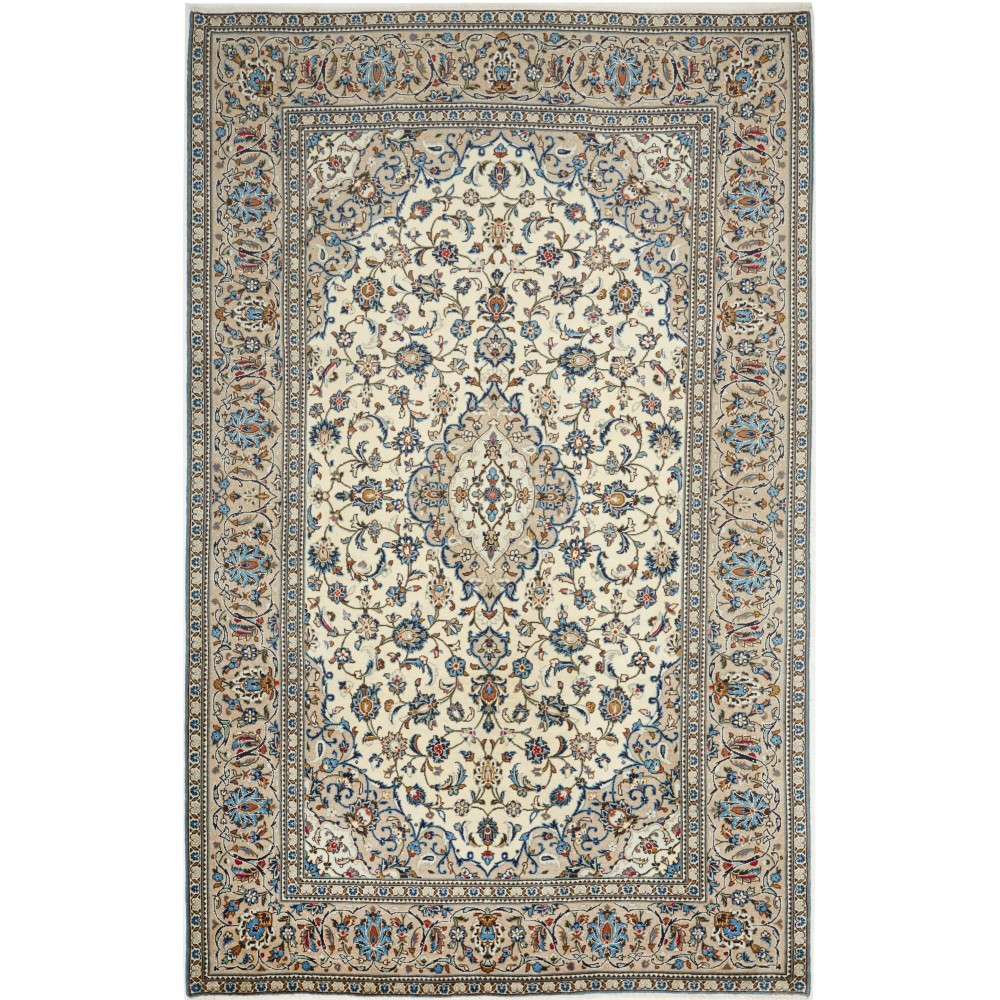Tappeto Kashan Persia azzurro verde 193x310