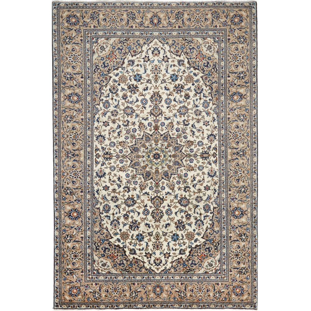 Tappeto Kashan Persia azzurro verde 197x300