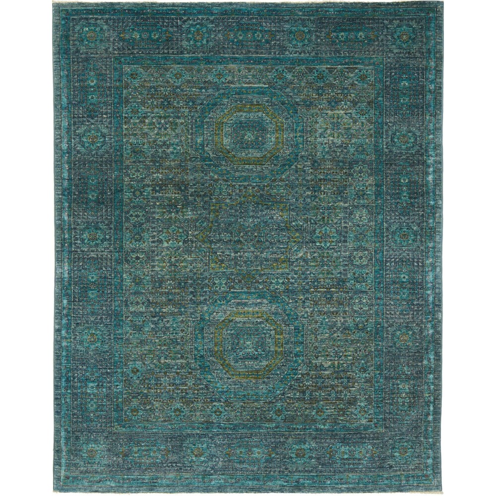 Tappeto Mamlouk Pakistan azzurro grigio 150x193