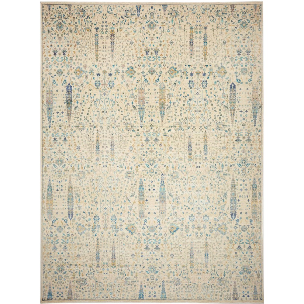 Tappeto Shahi Fine Pakistan beige azzurro 302x416