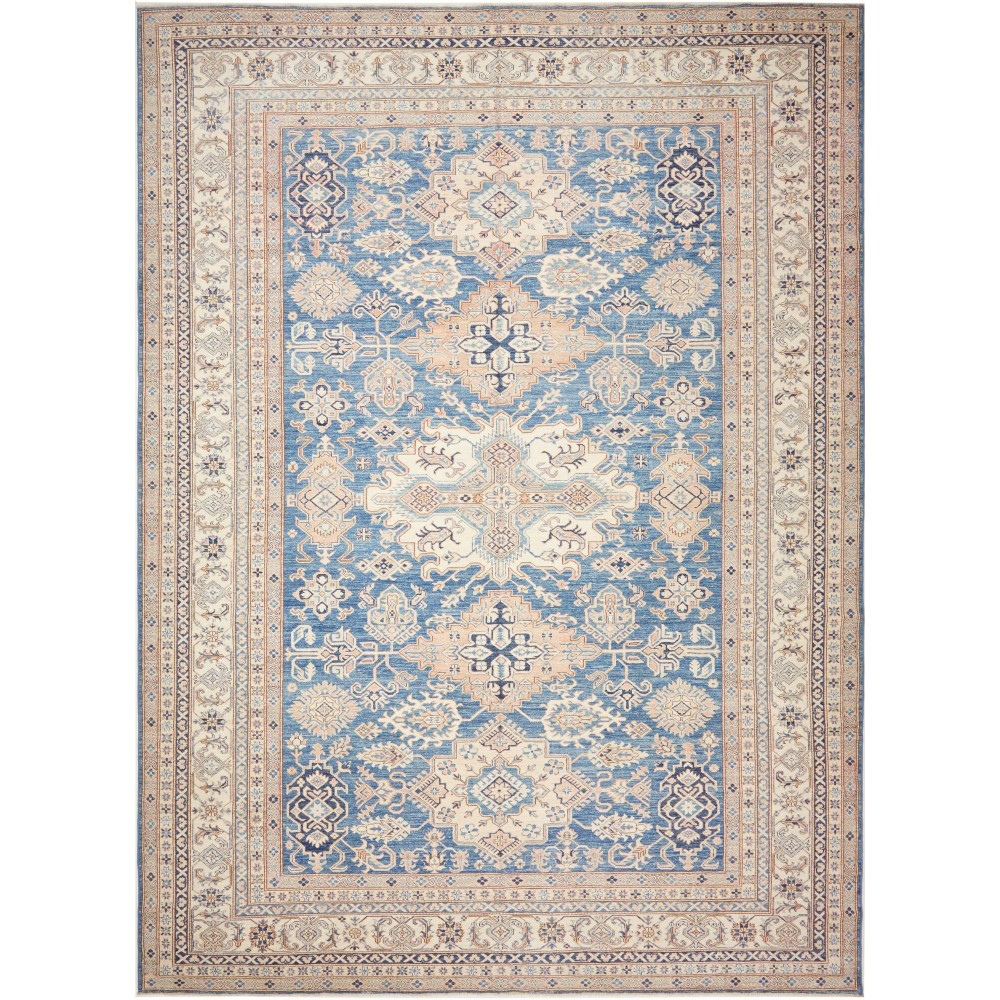 Tappeto Kazak Fine Pakistan beige bianco 310x423