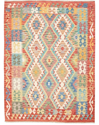 Tappeto Kilim Afghanistan marrone 153x202