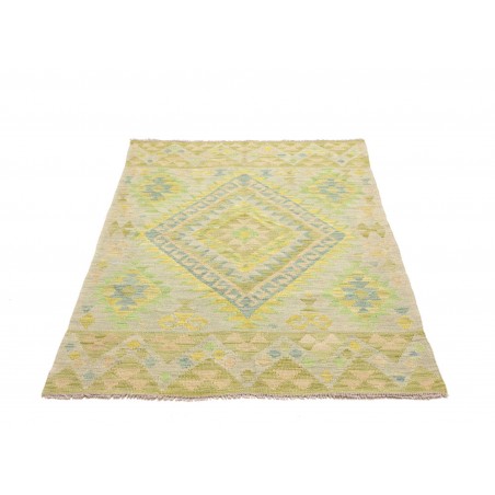 Tappeto Kilim Afghanistan marrone verde 98x148