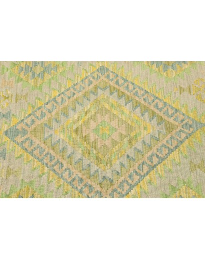 Tappeto Kilim Afghanistan marrone verde 98x148