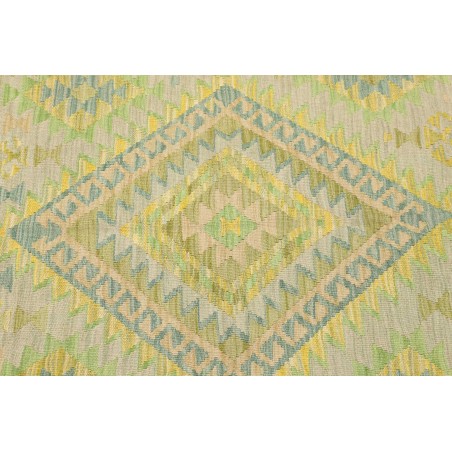 Tappeto Kilim Afghanistan marrone verde 98x148