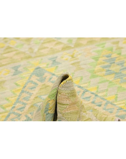 Tappeto Kilim Afghanistan marrone verde 98x148