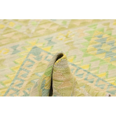 Tappeto Kilim Afghanistan marrone verde 98x148