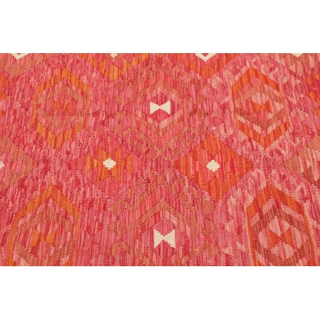 Tappeto Kilim Afghanistan rosso arancione 137x186