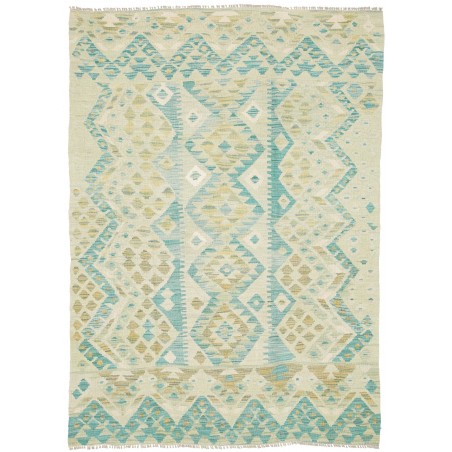 Tappeto Kilim Afghanistan beige grigio 122x170