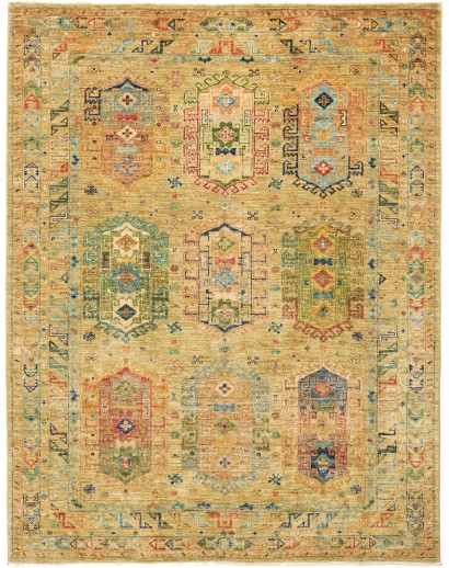 Tappeto Tribal Pakistan marrone 150x191