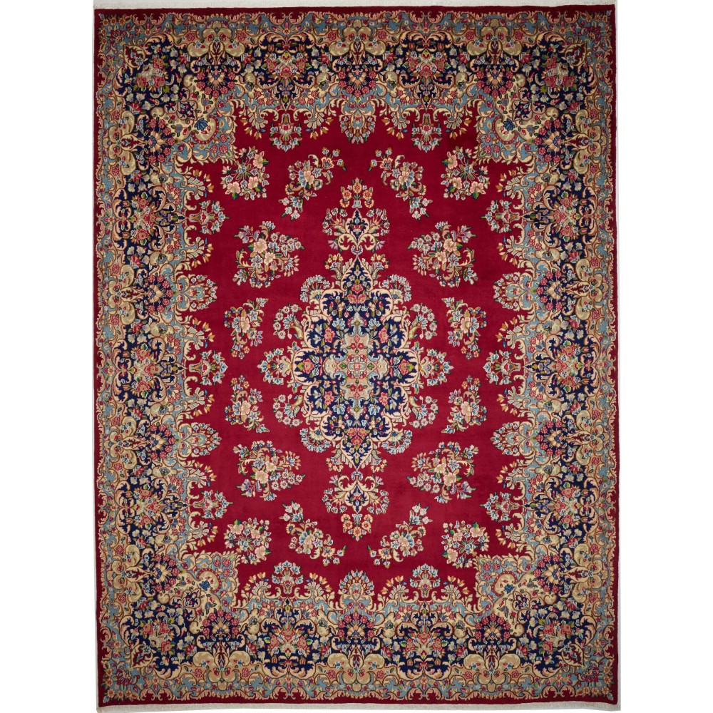 Tappeto Kerman Persia marrone bianco 306x407