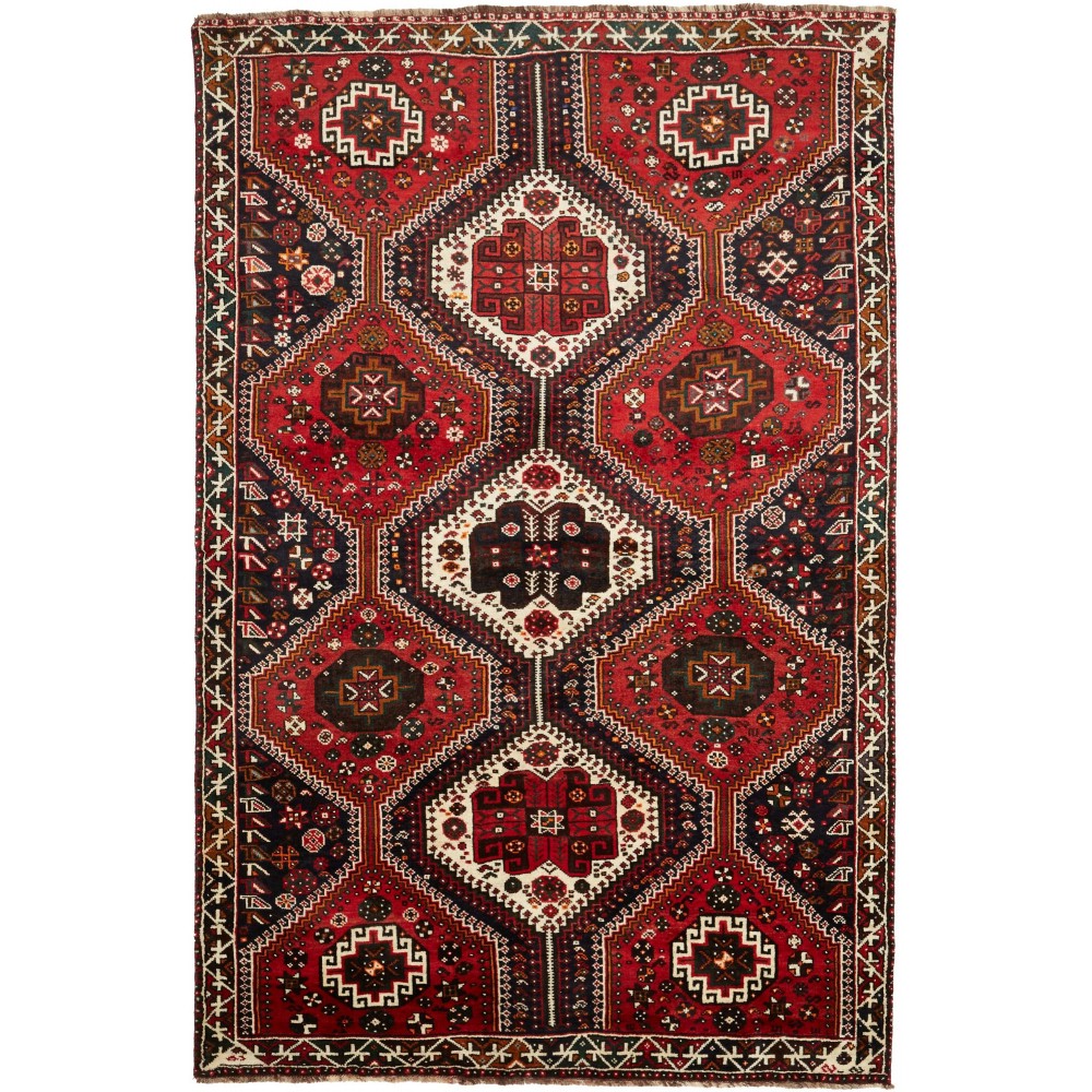 Tappeto Shiraz Persia grigio giallo 175x267