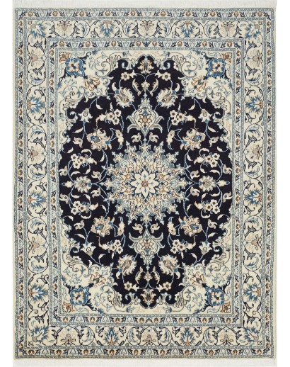 Tappeto Nain Kashmar Persia beige bianco 148x205