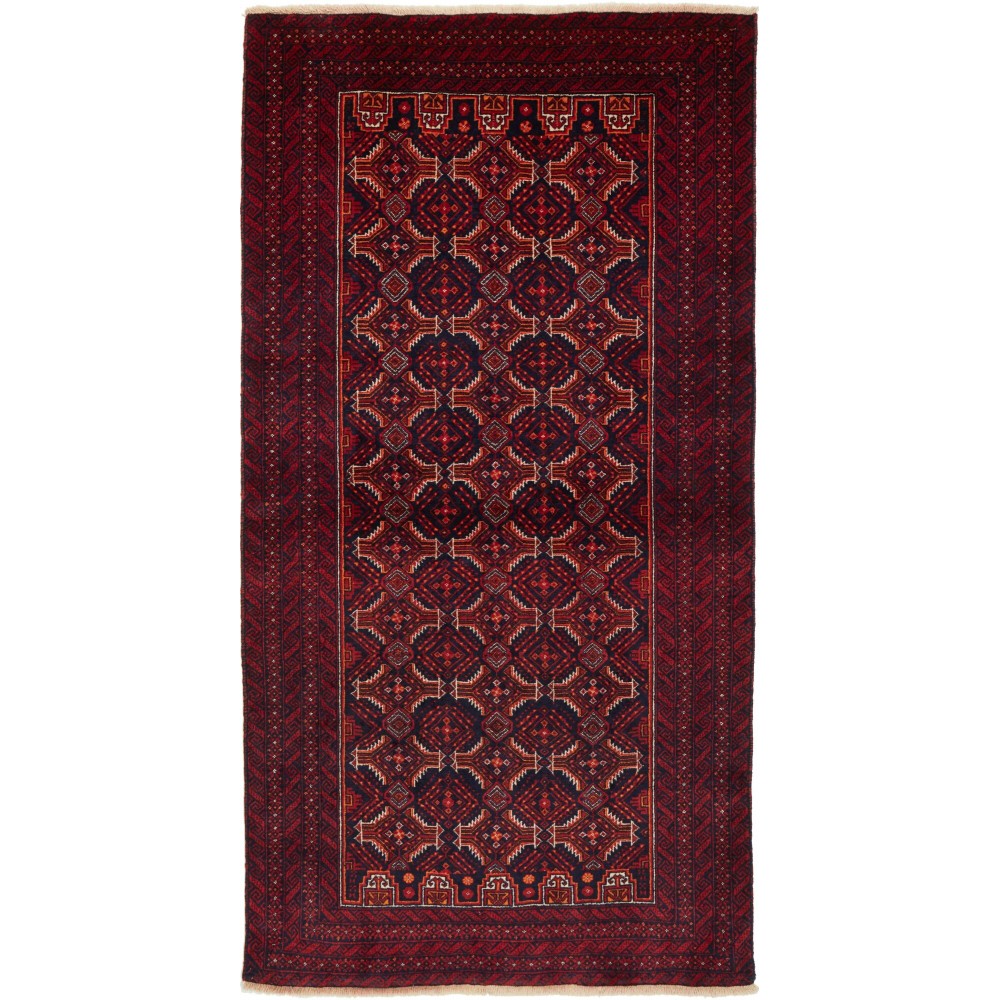 Tappeto Baluch Persia grigio beige 108x208