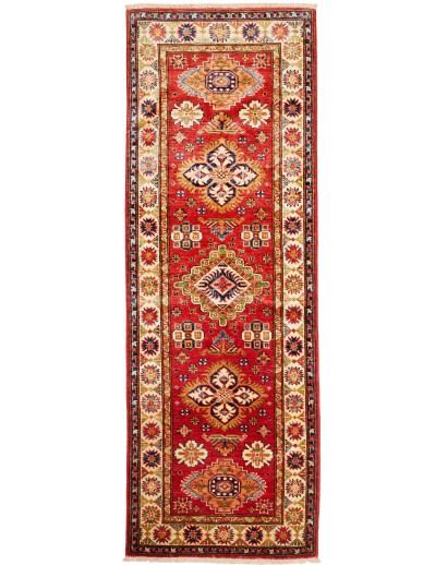 Tappeto Kazak Fine Pakistan marrone giallo 75x218