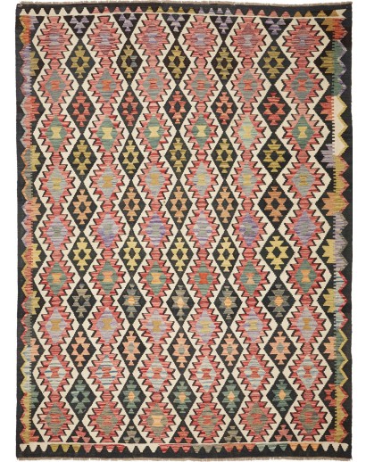 Tappeto Kilim Afghanistan marrone verde 224x299