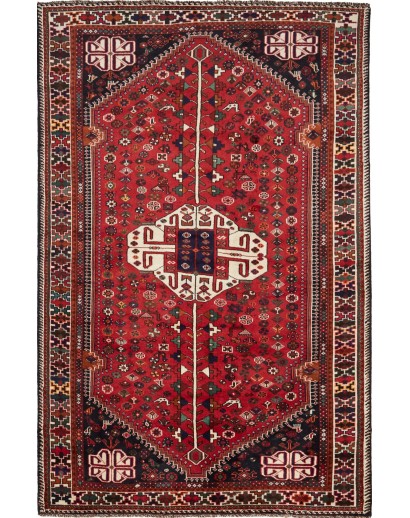 Tappeto Shiraz Persia marrone blu 168x255