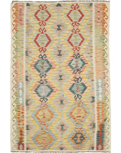 Tappeto Kilim Afghanistan marrone 121x181