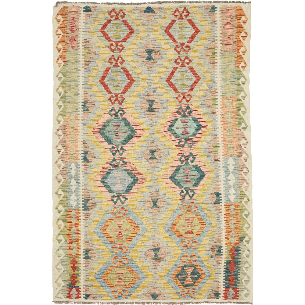 Tappeto Kilim Afghanistan marrone 121x181